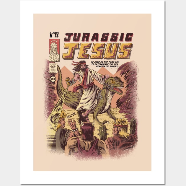 JURASSIC JESUS Wall Art by Ilustrata